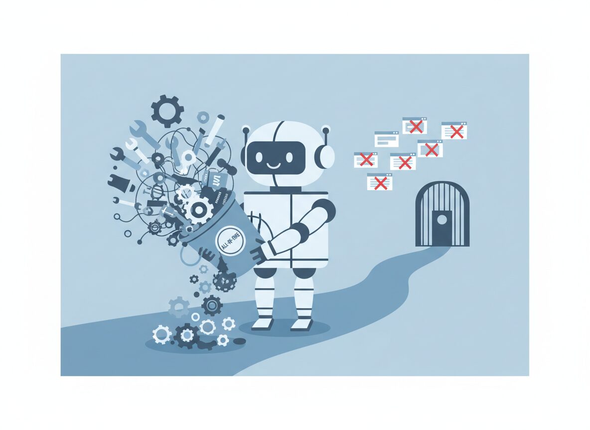 導入:AIO対策のありがちな失敗パターン(AIO対策 SEO)のイメージ図